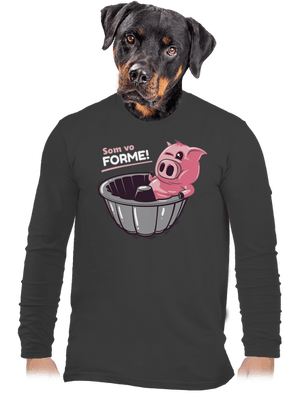 Vo forme pánske dlhý rukáv Dark Grey