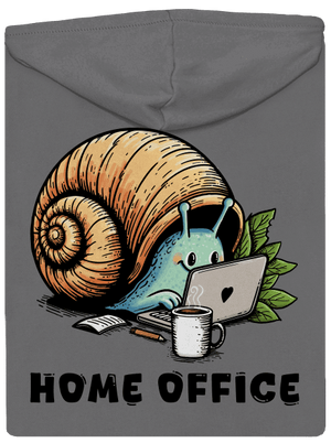 Slimákov home office dámska mikina na zips Steel Gray