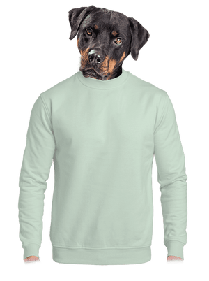 Bez potlače unisex mikina bez kapucne Blush Mint