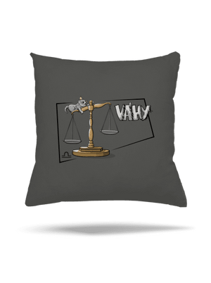 Mačací horoskop: Váhy vankúš Gray Pol