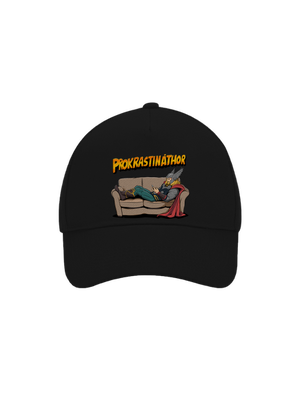 Prokrastináthor šiltovka baseballka Black