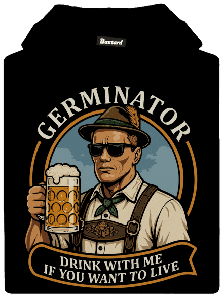Germinator detská mikina klokanka Black