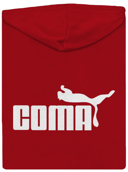 Coma pánska mikina na zips Red