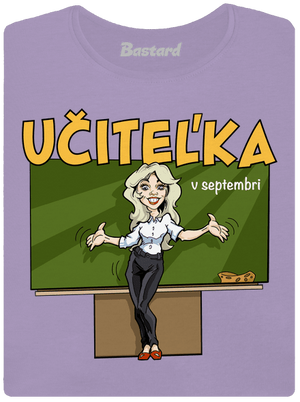 Učitel'ka v septembri dámske tričko s lemom Lavender
