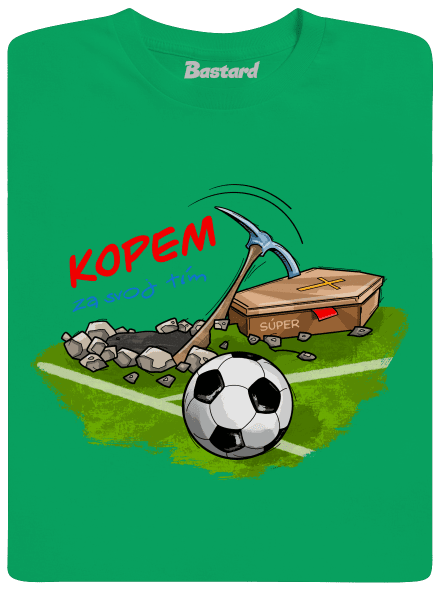Kopem za svoj tím detské tričko Kelly Green