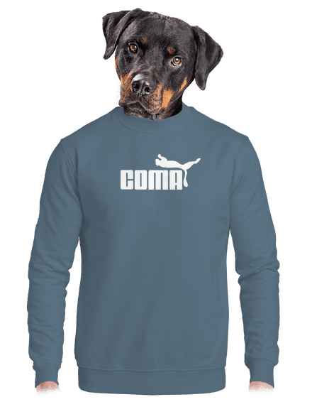 Coma unisex mikina bez kapucne Nordic Blue