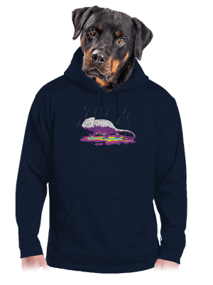 Odkryté tajomstvo pánska mikina klokanka Navy