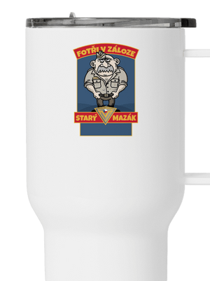 Starý mazák termohrnček White