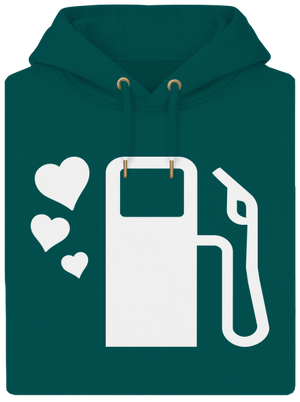 Plnú prosím unisex mikina premium Emerald Green