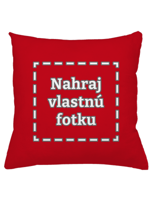 Vlastná potlač vankúš Red