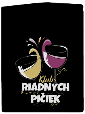 Klub riadnych pičiek pánska mikina na zips Black