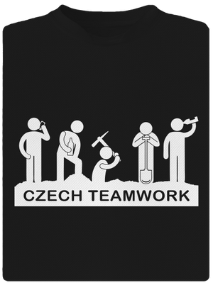 Czech Teamwork detské športové tričko Black