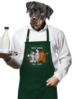 Moja rodina zástera Bottle Green