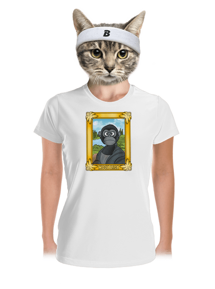 Moja Lisa dámske športové tričko White