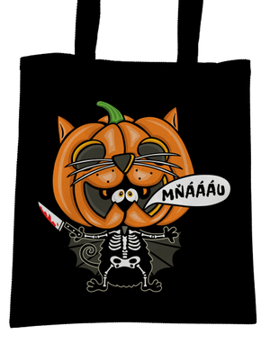 Halloweenská kočička taška Black