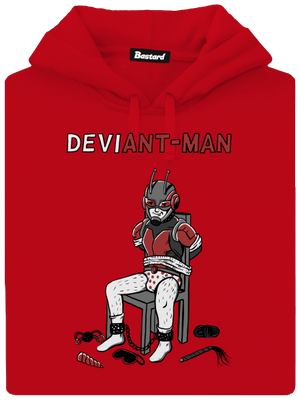 DeviAnt-man pánska mikina klokanka Red