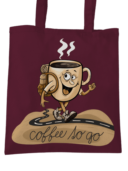 Coffee to go taška Burgundy