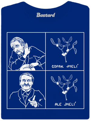 Cimrman: Copak jmelí dámske tričko Royal Blue Mal