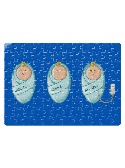 AI baby puzzle White