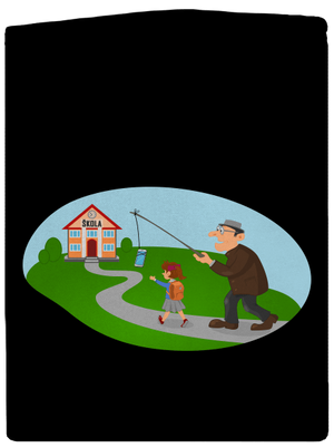 Naspäť do školy dámska mikina na zips Black