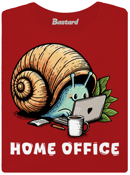 Slimákov home office dámske tričko Red Mal