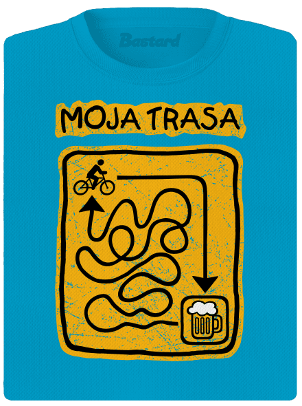 Moja trasa dámske športové tričko Blue Atol