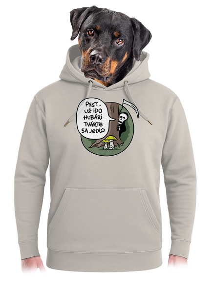 Muchotrávky zelené unisex mikina premium Pastel Macchiato