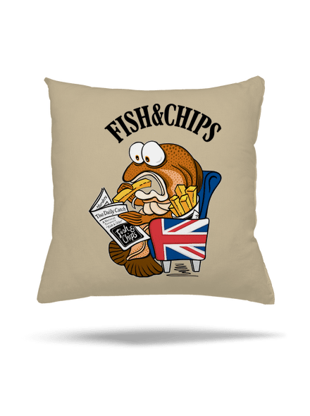 Fish and chips vankúš Beige