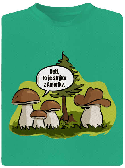 Strýko z Ameriky pánske športové tričko Mint Mal
