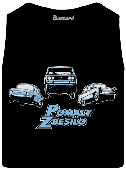 Pomaly a zbesilo pánske tielko Black