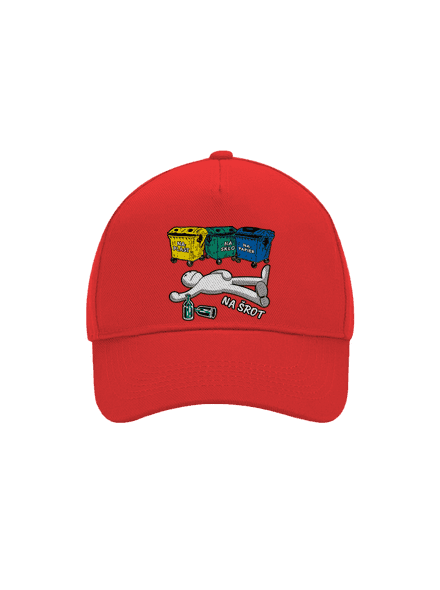 Tříděný odpad šiltovka baseballka Classic Red