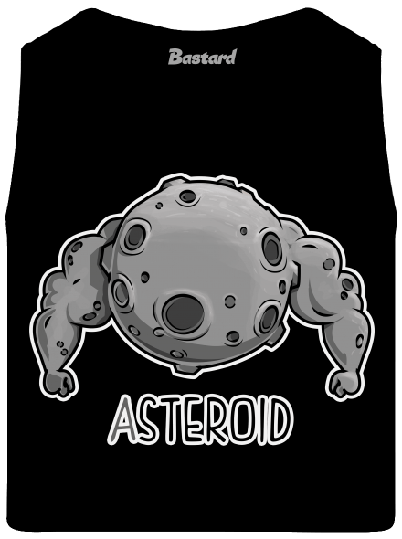 Asteroid pánske tielko Black