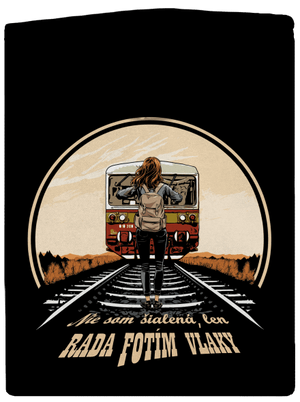 Fotím vlaky dámska mikina na zips Black