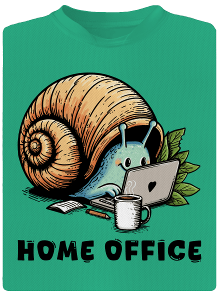 Slimákov home office pánske športové tričko Mint Mal