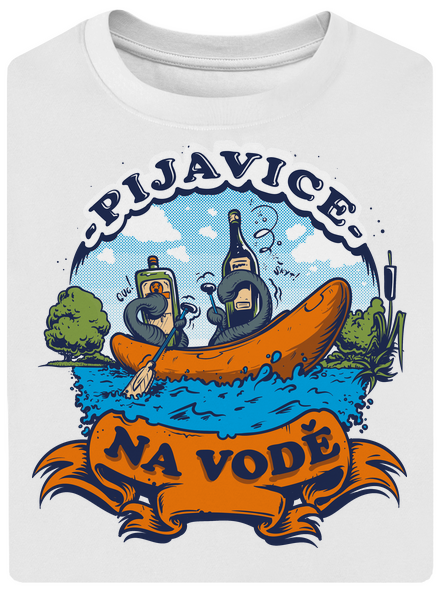 Pijavice na vode unisex tričko oversized White