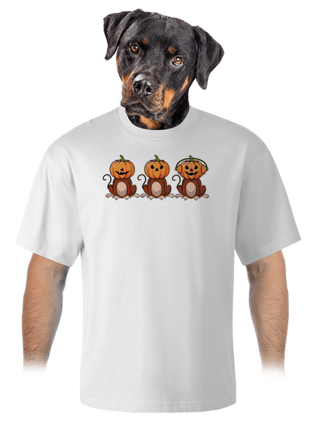 Halloween opičky unisex tričko oversized White