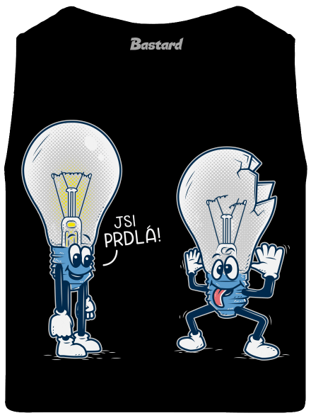 Prdlá pánske tielko Black