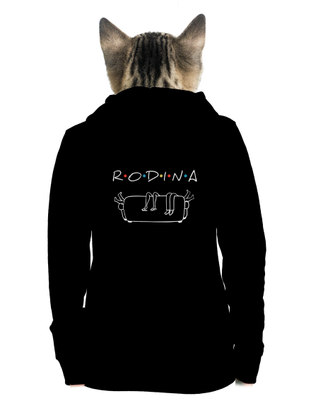Rodina dámska mikina na zips Black