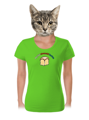 Poctivá buchta a klobása dámske tričko Apple Green