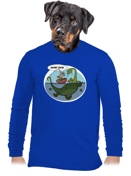 Divný úhor pánske dlhý rukáv Royal Blue