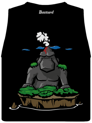 Ostrov Skalnatá Gorila dámske tielko voľné Black