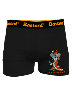 Santa mouse boxerky Black