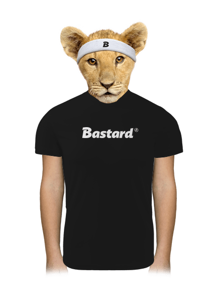 Bastard v logu detské športové tričko Black