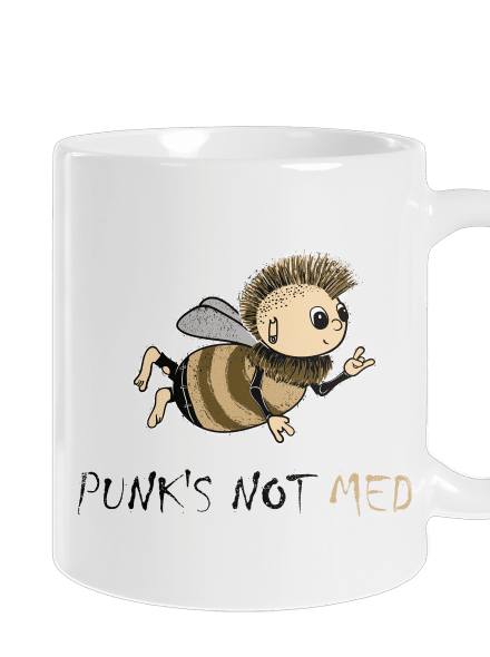 Punks Not Med klasický hrnček White