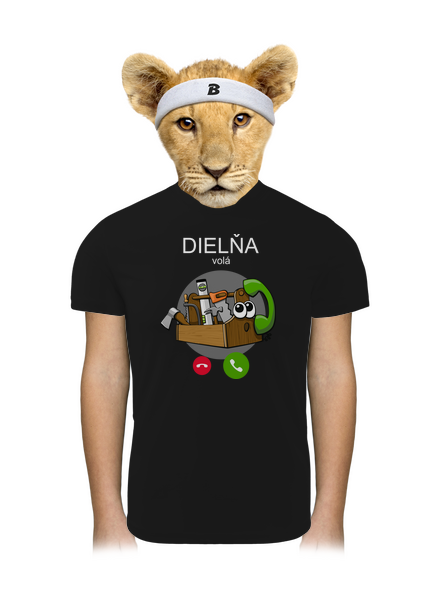 Dielňa volá detské športové tričko Black