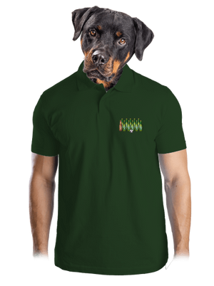 Futbalová jedenástka pánska polokošeľa Bottle Green Mal