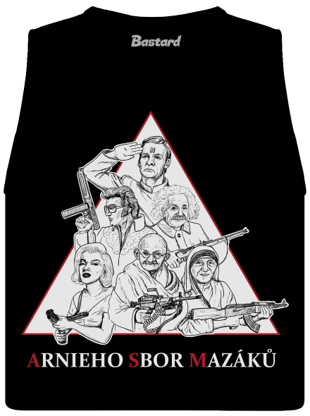 Arnieho sbor mazáků dámske tielko voľné Black