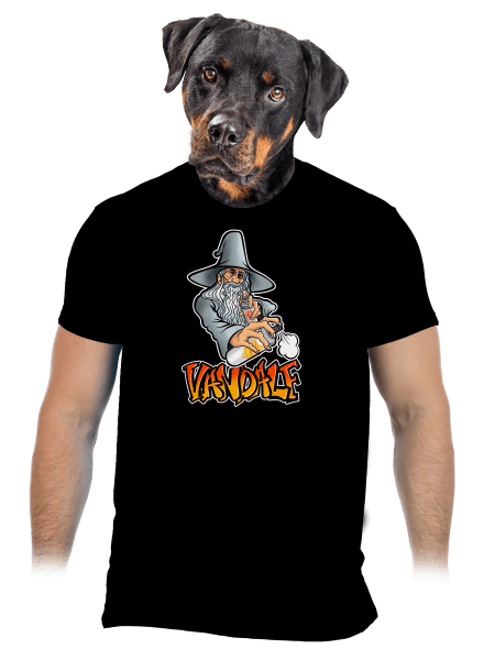 Vandalf pánske tričko Black