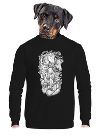 unisex mikina bez kapucne
