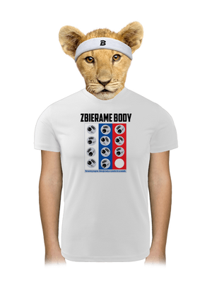 Zbierame body - hokej detské športové tričko White